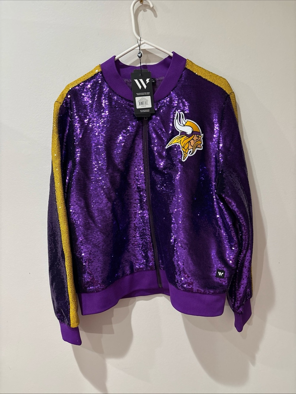 New Minnesota Vikings Women’s Sequin Large Jacket